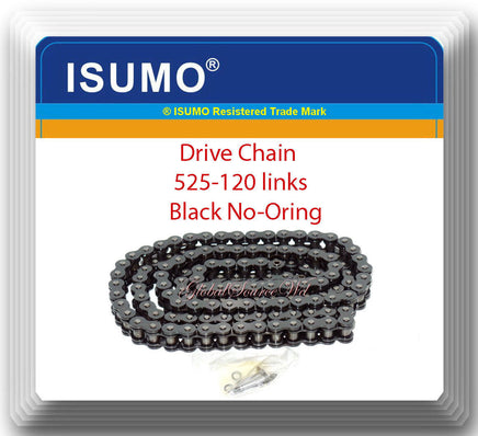 OE Spec Black 525 x120 No-O-ring Motorcycle ATV Drive Chain 525-Pitch 120-Links 
