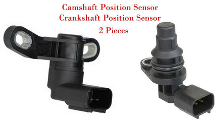 2 Pcs Camshaft & Crankshaft Position Sensor Fits 3 5 6 CX7 MX5 Miata 2006-2015