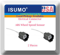 2 x ABS Wheel Speed Sensor Connector Front L/R ALS803 Fits MDX 01-06 Pilot 03-08