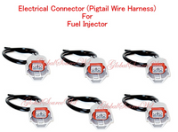 (6 Pc) Electrical Connector of Fuel Injector FJ333 Fits: Lexus - Toyota V6 3.0L
