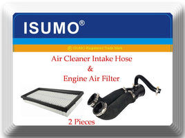 2 Pcs Air Filter & Air Cleaner Duct Hose Fits: Ford Bronco F150  F250 F350