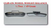 50 Pcs P Style Clip-on Wheel Weight Balance 1.75oz 49 gram  P175 Led Free