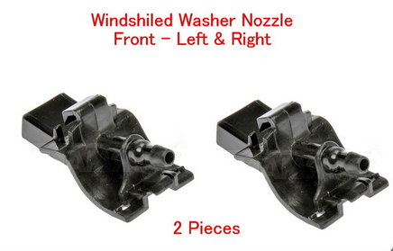 2 Kits Windshield Washer Nozzle Front L/R Fits: Lexus 2007-2019