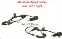 2 x ABS Wheel Speed Sensor + Connector Rear L/R Fits Hyundai Tiburon 2003-2005