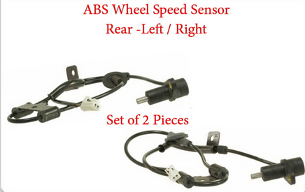 2 x ABS Wheel Speed Sensor + Connector Rear L/R Fits Hyundai Tiburon 2003-2005
