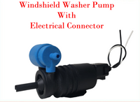 Dual Nozzle Windshield Washer Pump W/Connector Fits Audi BMW Chrysler Ford Mazda