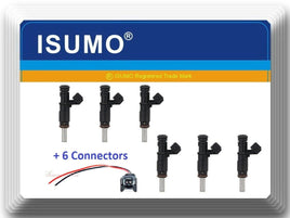 6 Injectors with connectors For BMW 128i 328i X3 X5 Z4 525i 2.0/2.5/3.0L FJ748 