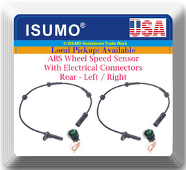 2 x ABS Wheel Speed Sensor W/ Connector Rear L/R Fits 525 535 540 640 650 M5 M6