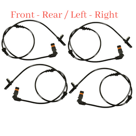 4x  ABS Wheel Speed Sensor Font-Rear L/R Fits Mercedes GLK250 13-15 GLK350 10-15