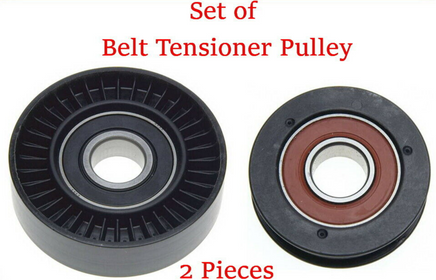 set 2 Belt Tensuioner Pulley Fits: OEM# Toyota 16610-0V010 Camry 2010-2011 2.5L