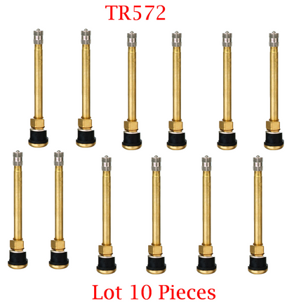 10 Kits TR572 Truck Tire Valve Stem Wheels 22.5 /24.5 For Rim Φ.625".Holes L:4" 