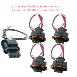 5 Pcs Camshaft Crankshaft Position Sensor Connectors Fits Enclave Traverse