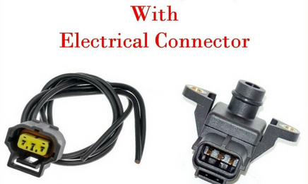 Manifold Pressure (MAP) Sensor W/ Connector Fits: Saab 93 93X Cadillac BLS