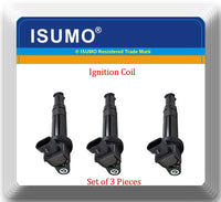 (3 Blade)set of 3 x Ignition Coil Fits:OEM#273013E100 Santa Fe 2007-2009 V6 2.7L