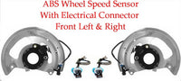 2 ABS Wheel Speed Sensor W/ Connectors Front left & Right Fits:Chevrolet GMC RWD