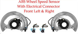 2 ABS Wheel Speed Sensor W/ Connectors Front left & Right Fits:Chevrolet GMC RWD