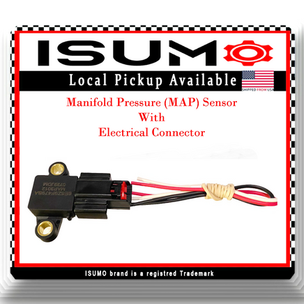 Manifold Pressure Map Sensor W/Connector Fits Ford Lincoln Mercury 06-12 V6 3.0L