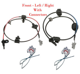 2 ABS Wheel Speed Sensor + Connectors  Front L/R Fits: Nissan Altima Maxima
