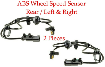 2 x ABS Wheel Speed Sensor ALS2687Rear Left & Right For Chrysler Pacifica 07-08