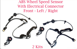 2 x ABS Wheel Speed Sensor W/Connectors Front L/R  Fits: Escape Tribute Mariner