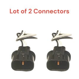 x2 Connector of ABS Wheel Speed Sensor Rear L/R Mitsubishi Outlander 2003 - 2006