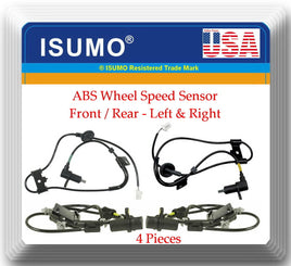 4 ABS Speed Sensor  Front - Rear Left & Right Fits: Hyundai Elantra 2000 to 2006