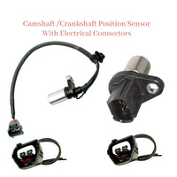 2x Camshaft / Crankshaft Position Sensor & Connectors Fits: Lexus  Scion Toyota