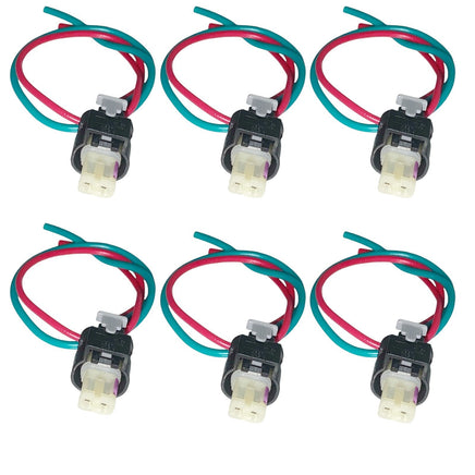 6x  Fuel Injector Connector Fit Audi A8 Quattro 12-16 For Cyl 1, 3, 5, 8, 10, 12