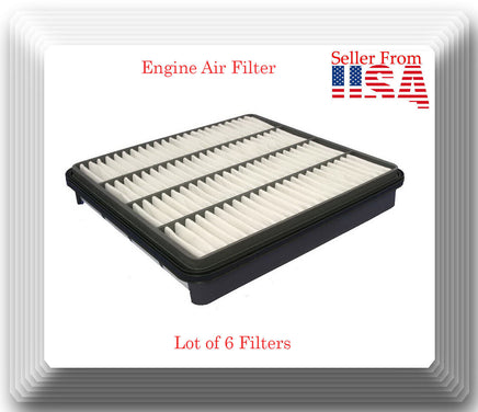 6 X Rigid Panel Air Filter Fits: LX570 Land Cruiser Sequoia Tundra 2008-2021