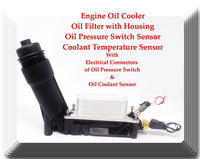 Housing W/ Oil Cooler+Oil Filter+Oil Pressure & Temperature Sensors W/Connectors