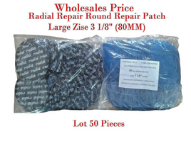 50pc Radial Tire Repair Round Patch  High Quality Large 3-1/8"(80mm) V-PRO BRAND