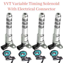 4  x VVT Variable Valve Timing Solenoid & Connectors Fits: GM Saab Saturn Suzuki