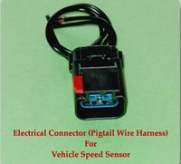 Trans Output Vehicle Speed Sensor SC123 W/Connector Fits: Chrysler Dodge Jeep