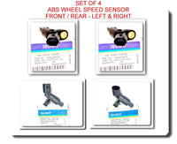 Set 4 Speed Sensor Front - Rear Left & Right Fits:Audi TT VW Beetle Golf Jetta