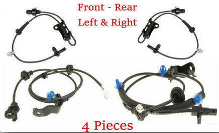 4 Pieces ABS Wheel Speed Sensor Front-Rear Left & Rear Fits: Honda Fit 2009-2013