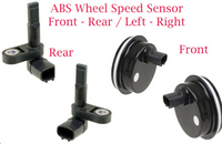 4 ABS Wheel Speed Sensor & Connectors Front-Rear - L/R Fits Lexus 2006-2014
