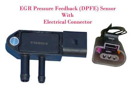 GR Differential Pressure Sensor & Connector for Diesel 2.0 VW Golf Jetta