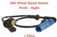 2 x 3363FLR ABS Wheel Speed Sensor Front L&R Fit:BMW 320 325 330 M3 Z4 2001-2008