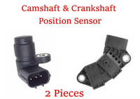 2 Pieces Camshaft & Crankshaft Position Sensor Fits: Acura - Honda 2003-2010