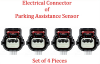 4x Park Assistance Sensor W/Connector PPS68 Fits: Buick Cadillac Chevrolet GMC 