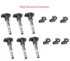 SET OF 6 Ignition coil with connectors for Audi A4 A6 Quattro 3.0L V6 UF483