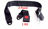1 Kit Adjustable Universal Car Truck 2 Point Seat Belt
