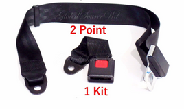 1 Kit Adjustable Universal Car Truck 2 Point Seat Belt