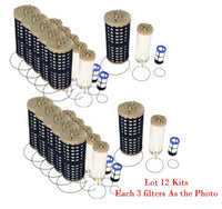 Fuel Filter Kit & Oil Filter Fits Detroit Diesel  DD13 DD15 DD16 Freightliner &
