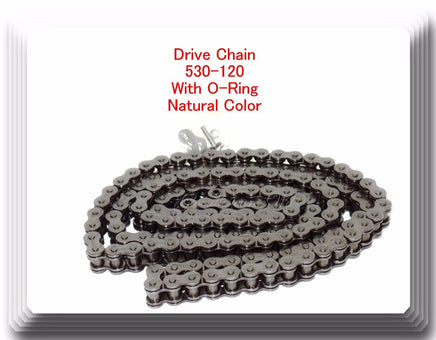 Drive Chain Natural Color 530 x120 Link (With O-ring) For Harley Honda Kawasaki