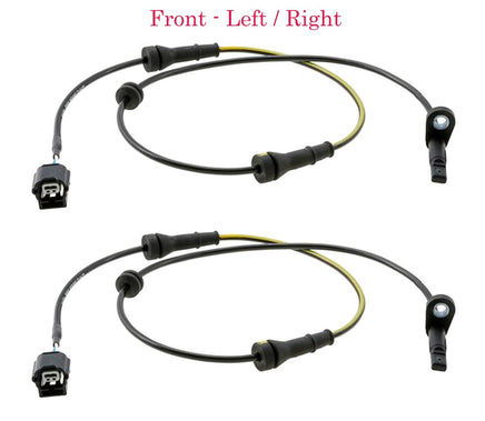 2 x ABS Wheel Speed Sensor & Connectors Front L/R Fits Nissan Murano 2015-2024