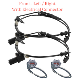 2XABS Wheel Speed Sensor W/Connectors Front L/R  Fits Hyundai Tiburon 2003-2004