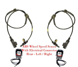 2x LR024203 ABS Wheel Speed Sensor W/Connector Rear L/R Fits:Range Rover Evoque
