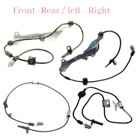 4 x ABS Wheel Speed Sensor & Connectors Front Rear L/R - Fits Subaru Forester