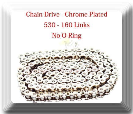 Chrome 530x160 links Drive Chain Extended Swingram Yamaha SR TX XJ XS1-2 YX YZF